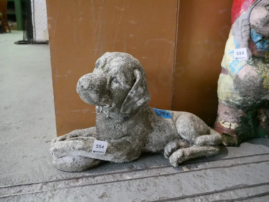 concrete dog ornament Image 1++
