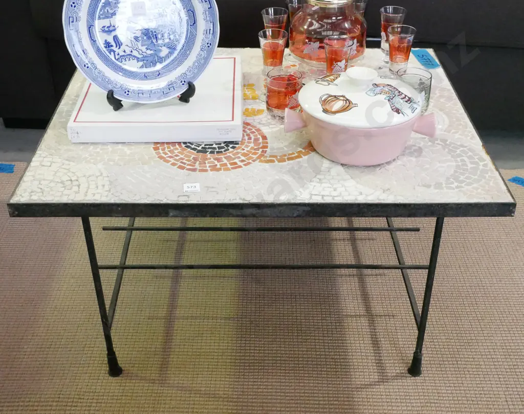 mosaic top coffee table Image 1++
