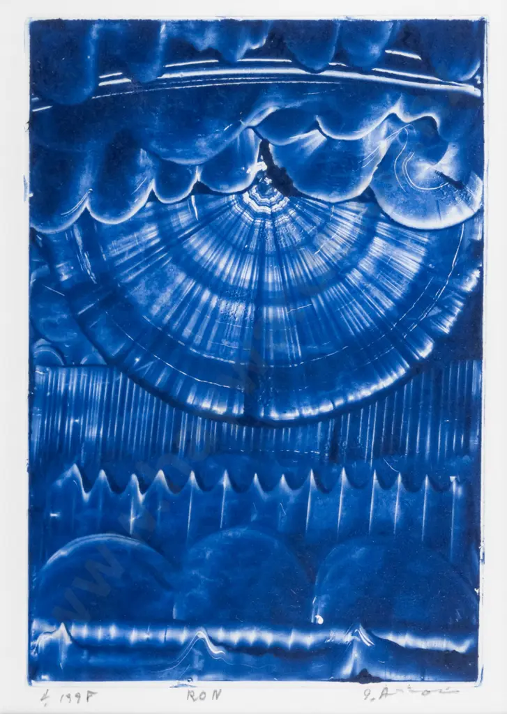Arinori Ichihara 1998 - framed monoprint "Iron" H-260 W-180 Image 1++