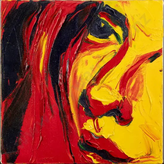 Sam Bennett - boxed oil in canvas - face H-360 W-360
