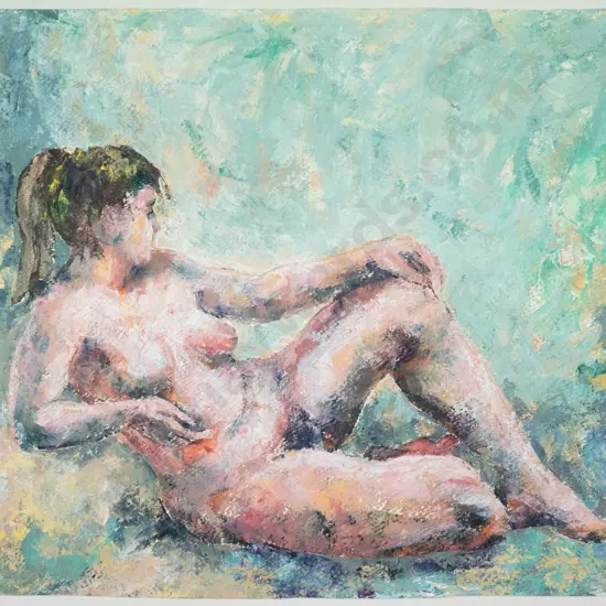JK Weir '95 - unframed acrylic - nude H-300 W-350