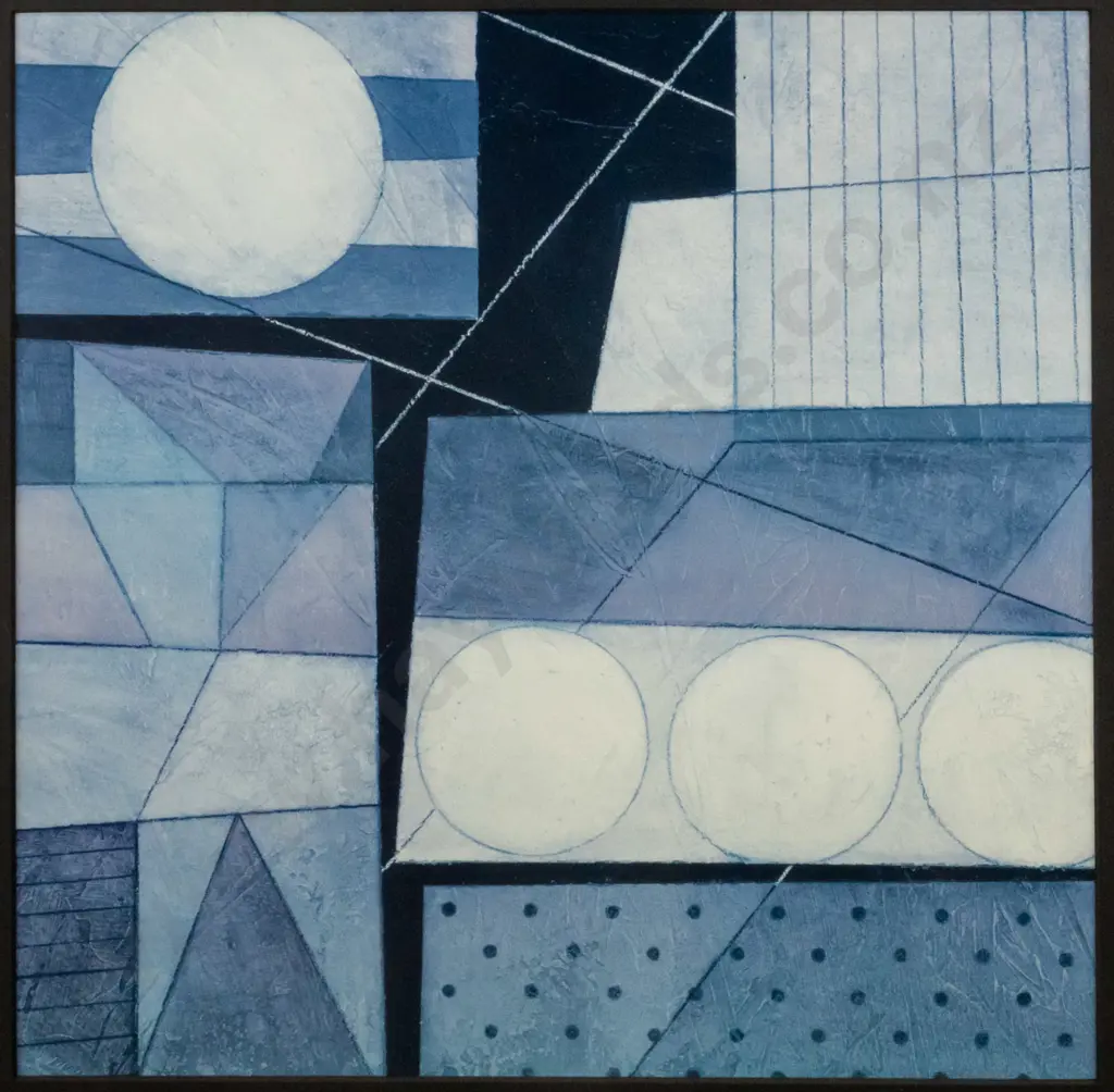 Moor - framed acrylic "Abstract Analysis" H-345 W-345 (Overall, including frame H-1030 W-830 Image 1++