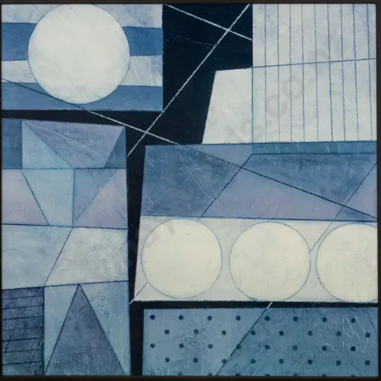 Moor - framed acrylic "Abstract Analysis" H-345 W-345 (Overall, including frame H-1030 W-830