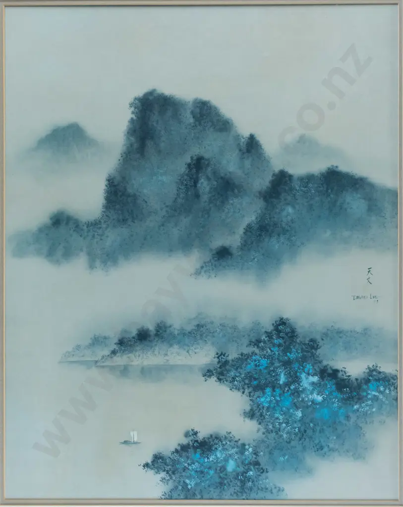 David Lee '78 - framed lithograph "Return Sail" H-500 W-400 Image 1++