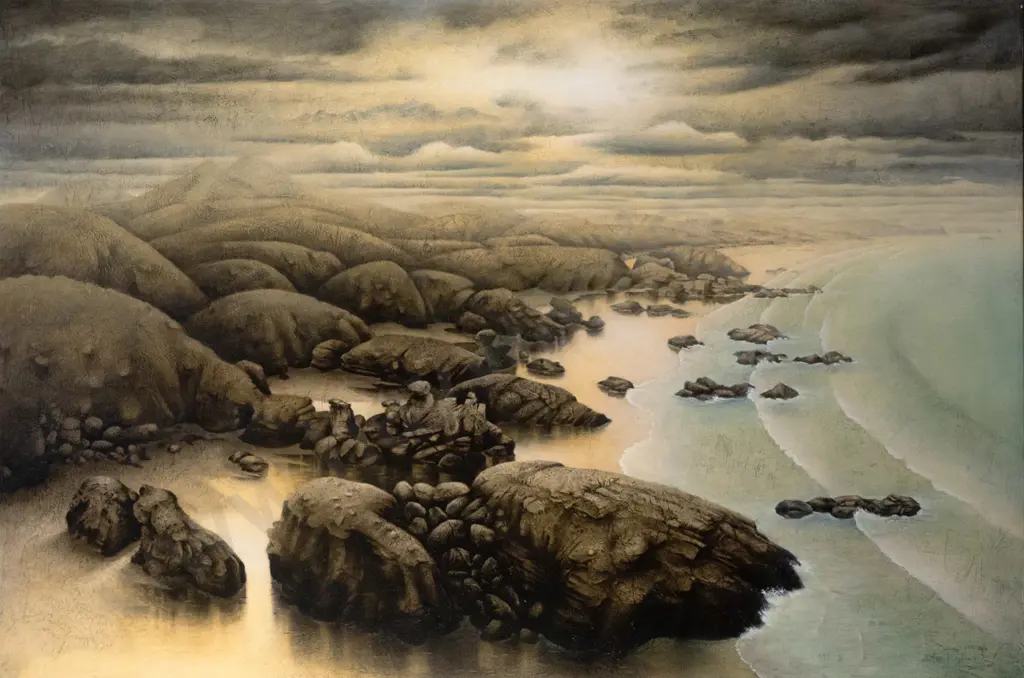 Steev Peyroux - boxed oil on canvas "Ocean View" H-1010 W-1530 Image 1++