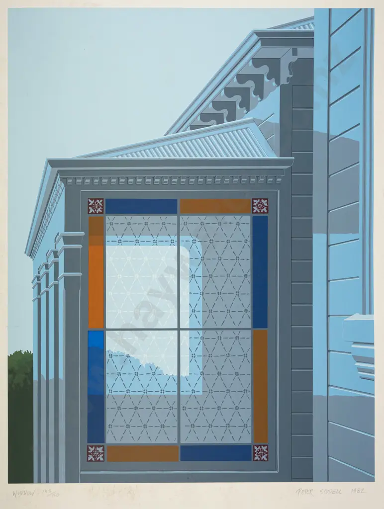 Peter Siddell 1982 - unframed screen print 133/150 "Window" H-540 W-410 Image 1++