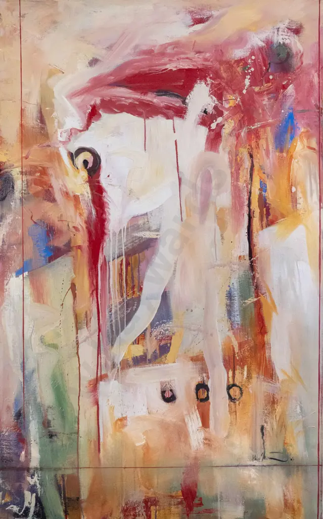Ashley Shaw - boxed oil - canvas - untitled H-1450 W-900 Image 1++