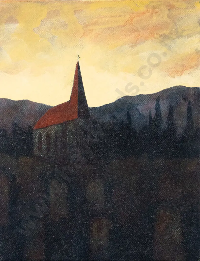 Rachel Hirabayashi " Rural Worship Series" - boxed oil on canvas H-265 W-205 Image 1++