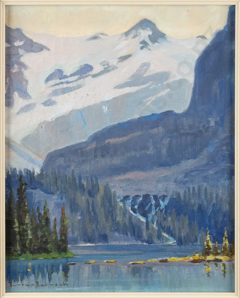 Duncan Darroch - framed oil "Glacier and Timber Slopes, Lake Louise" H-270 W-220 Image 1++
