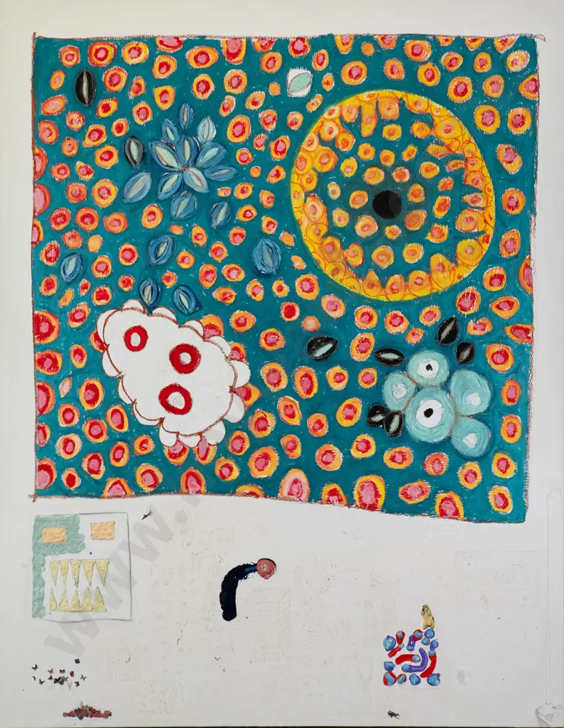 Rohan Welleans 2005  - boxed acrylic on canvas - untitled H-1460 W-1140 Image 1++