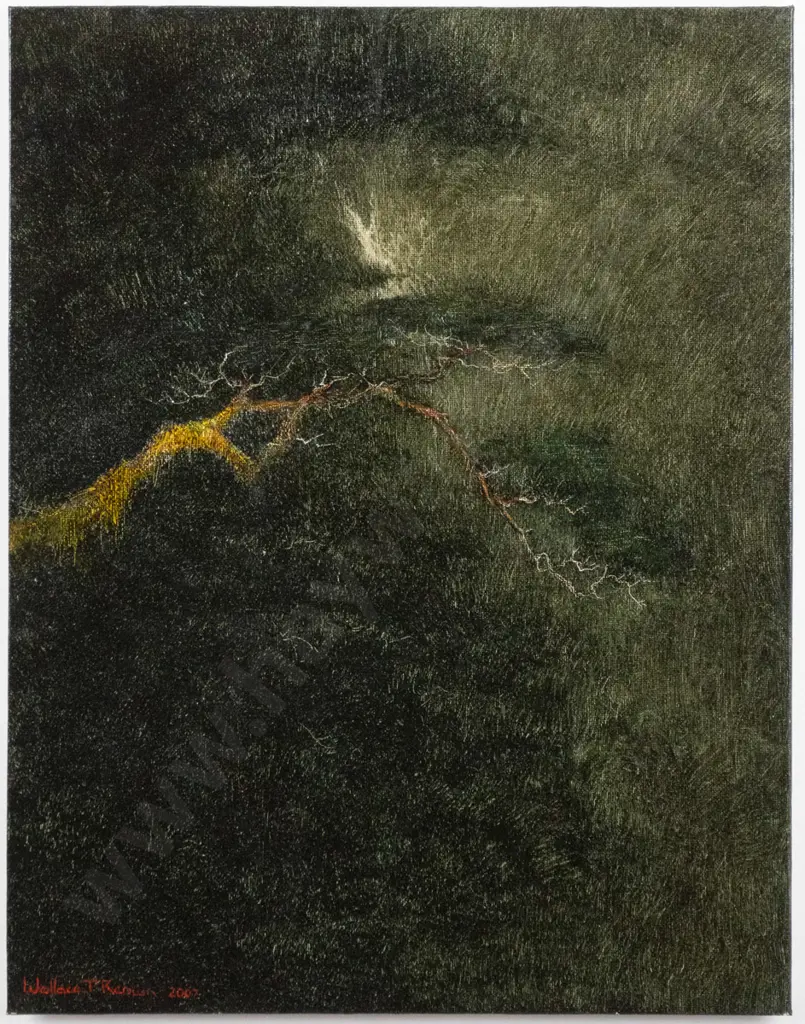 Wallace T Keown '07 - framed oil "Hollyford Valley I" H-460 W-350 Image 1++