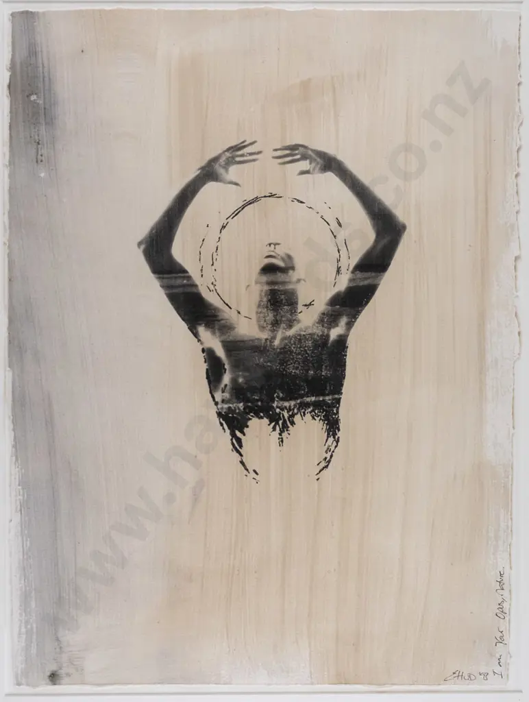 E Hud 93 - framed mixed media "I am Your Opus, Nature" H-470 W-360 Image 1++