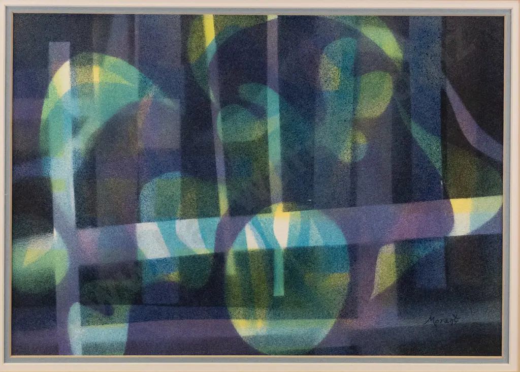 Keith Morant '88 - framed acrylic "Night Express" H-230 W-330 Image 1++