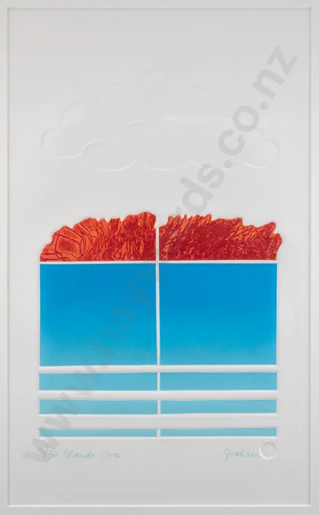 Graham  - framed embossed ltd edition print 7/30 "Islands One" Image 1++
