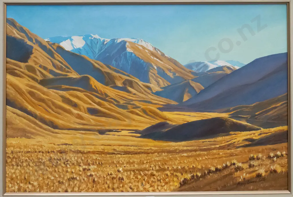 Henry Lovell-Smith - framed oil "Lindis Pass" H-510 W-770 Image 1++