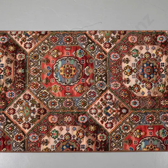 small piece of Feltex NZ wool carpet with bound edges L-1160 W-695