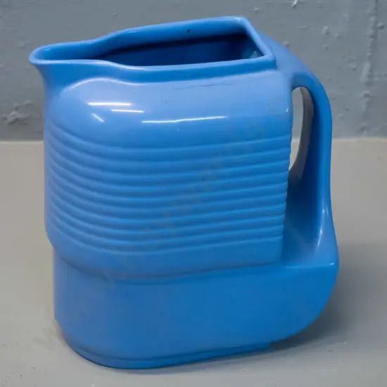 vintage streamlined deco style refrigerator pitcher / jug - made in USA for Westinghouse by Hall China Co. H-210 W-190