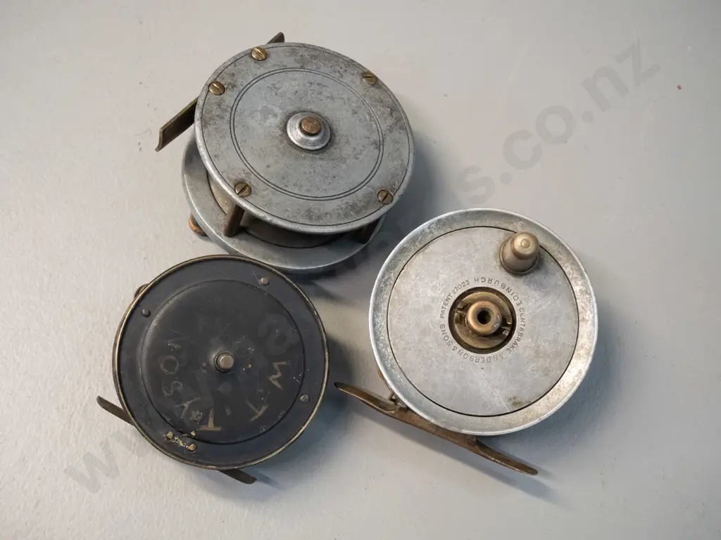3 fly fishing reels - one Anderson & Sons Edinburgh D-75 Image 1++
