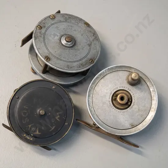 3 fly fishing reels - one Anderson & Sons Edinburgh D-75