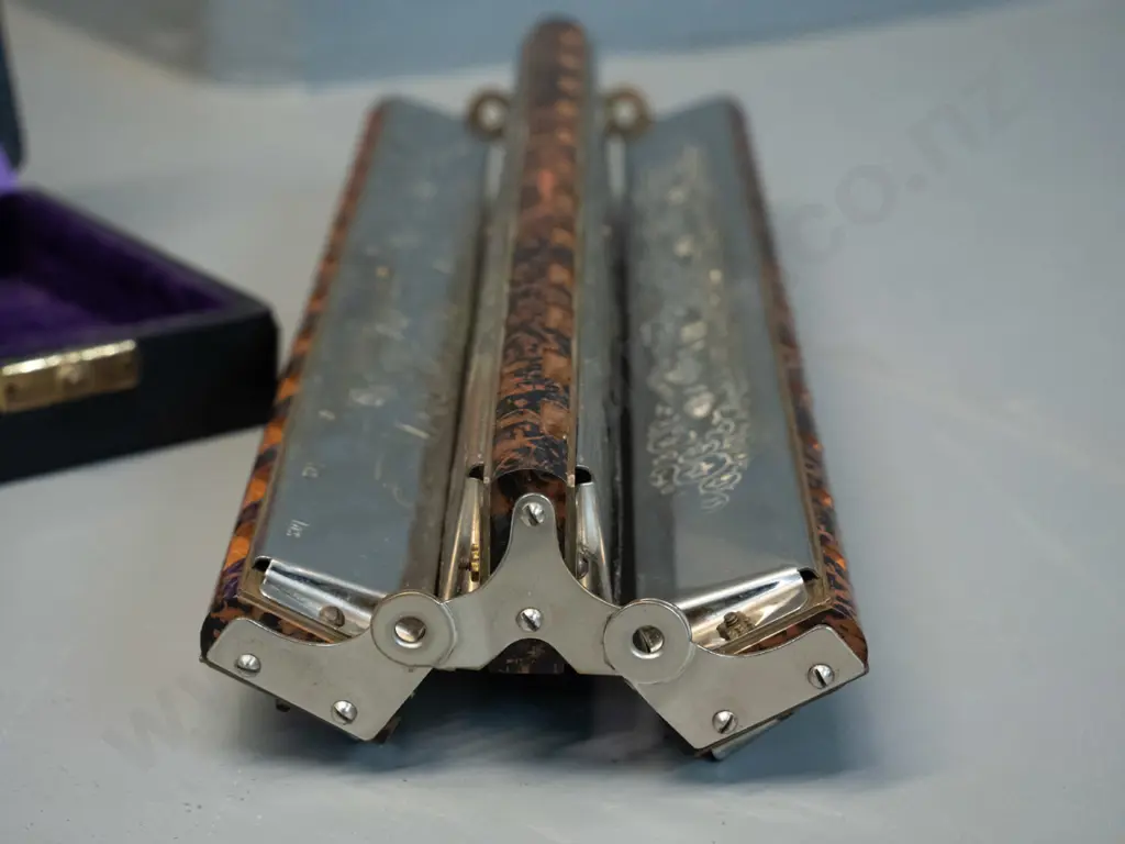 cased Hohner Polyphonia triple harmonica L-310 - very minor wear Image 1++