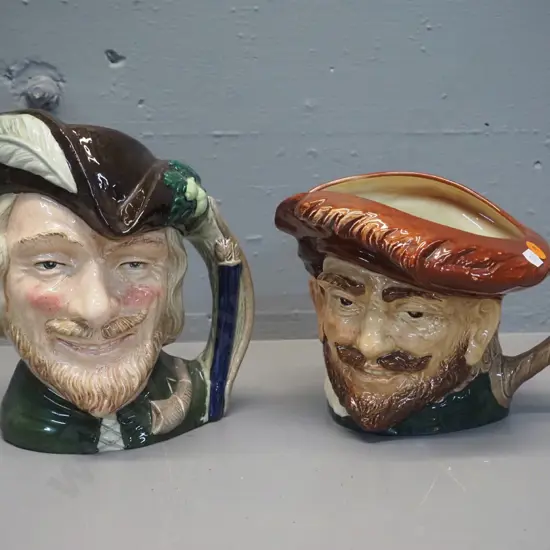 2 Royal Doulton character jugs - Robin Hood H-200 and one other