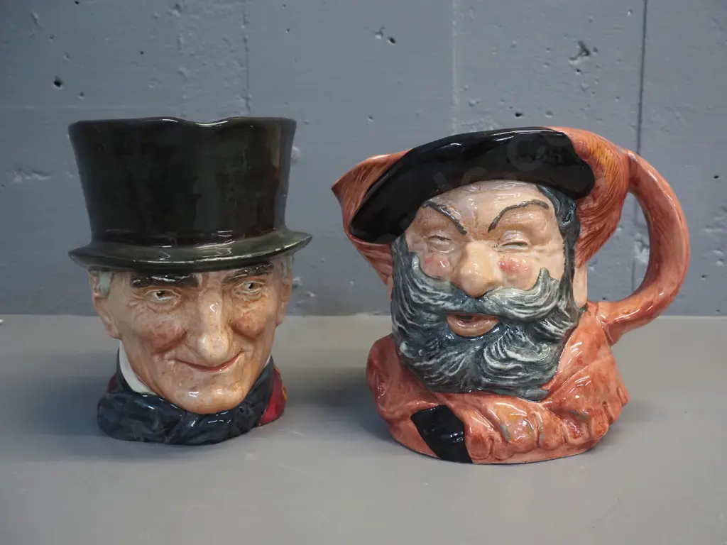 2 Royal Doulton character jugs - John Peel H-170 and Falstaff Image 1++