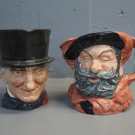 2 Royal Doulton character jugs - John Peel H-170 and Falstaff