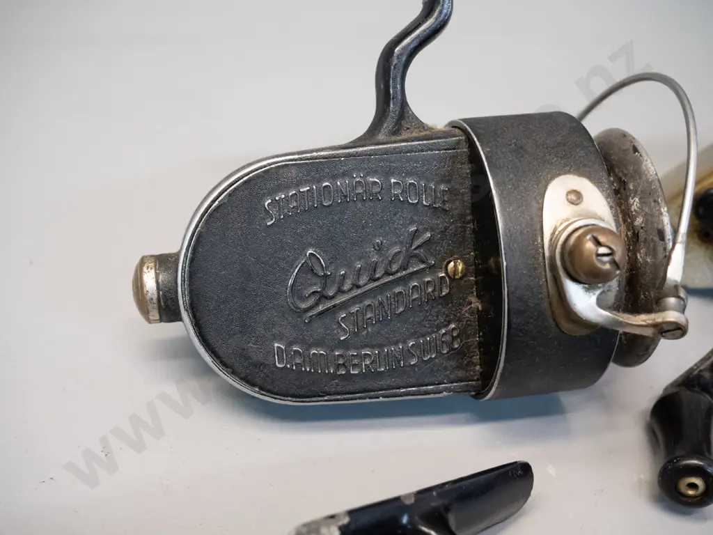 3 casting reels - DAM Berlin Quick Standard, Mitchell 300 and Allcock Felton L-135 Image 1++