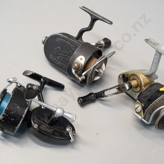 3 casting reels - DAM Berlin Quick Standard, Mitchell 300 and Allcock Felton L-135