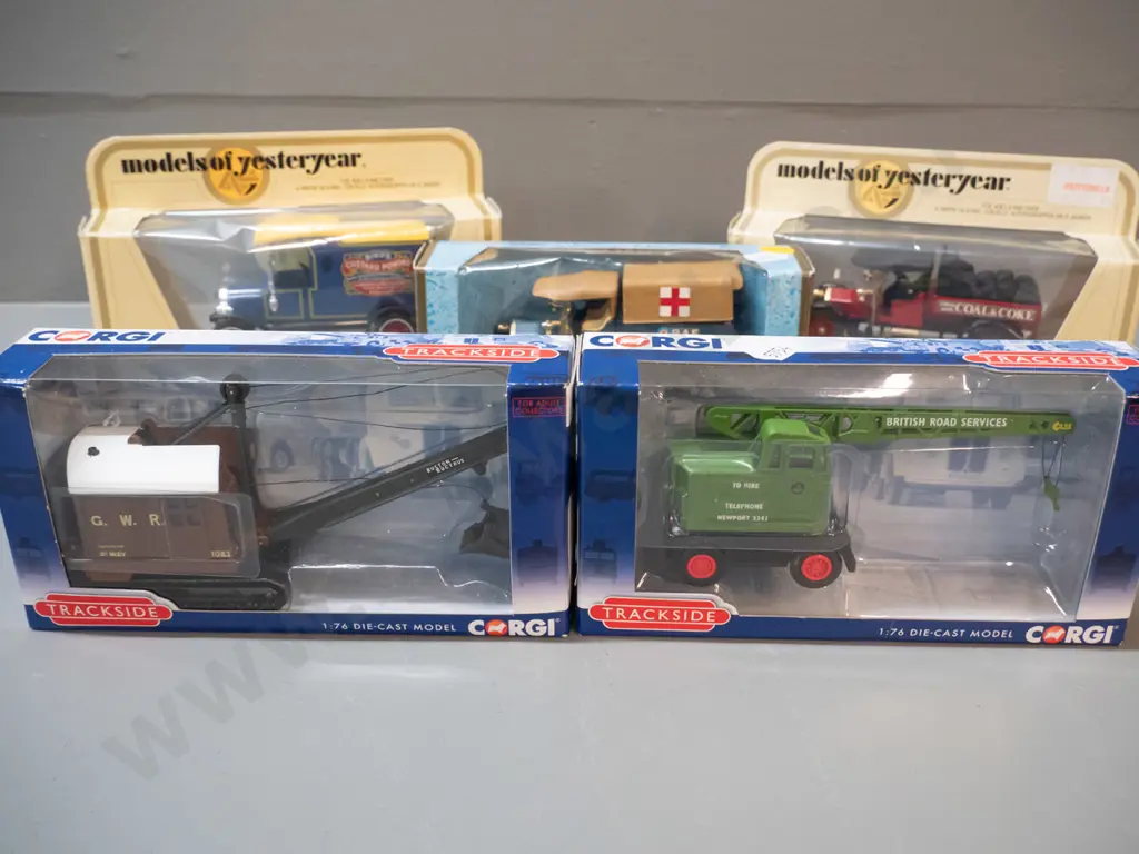 5 boxed die-cast model commercial and service vehicles - 3 Models of Yesteryear and 2 Corgi Image 1++