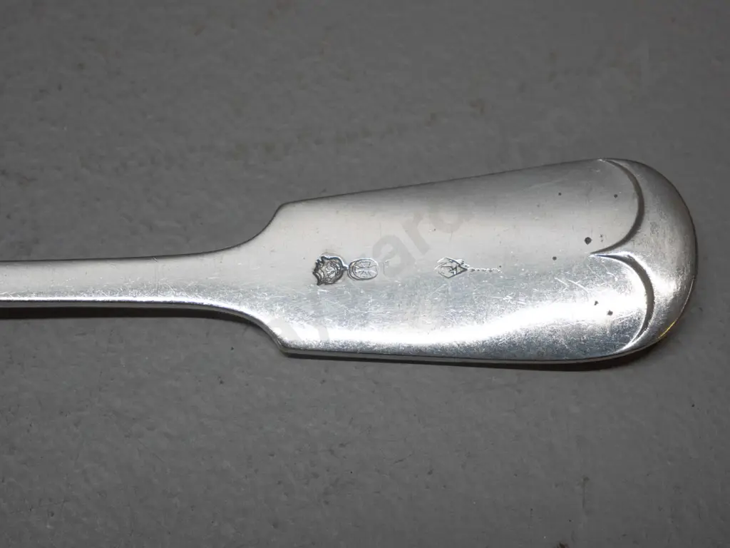 set of etched cutlery - continental silver? or plated? see photo - fish serving set and 5 fish knives and forks Image 1++