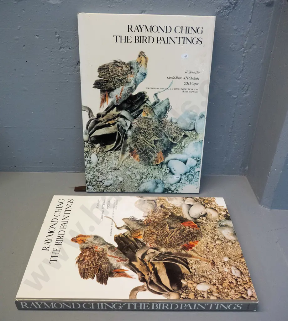 slip-cased hard cover book - Raymond Ching - The Bird Paintings - pub. 1978 H480 W340 Image 1++