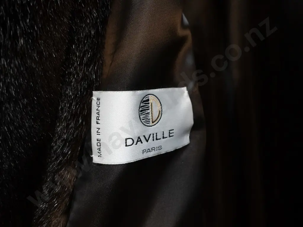 full length fur coat with Deville Paris label Image 1++
