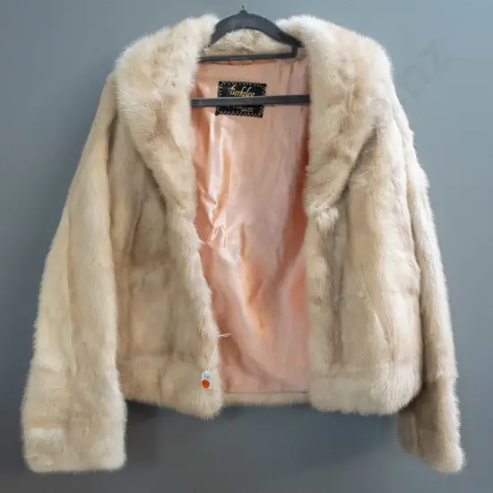 short fur jacket with Berkely Fur / House of Mink Burwood label