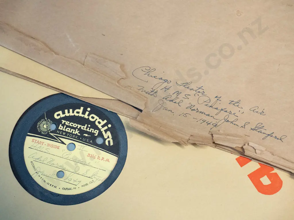 6 vintage 1940s large 33.3 RPM records - radio transcriptions including HMS PInafore, NBC American familiar music etc. - Image 1++
