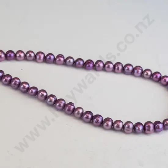 pink freshwater pearl necklace