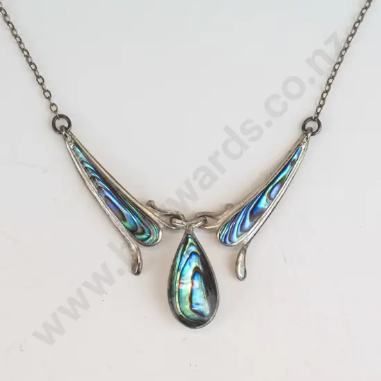 paua shell necklace