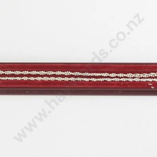 silver twist necklace stamped 925 Italy