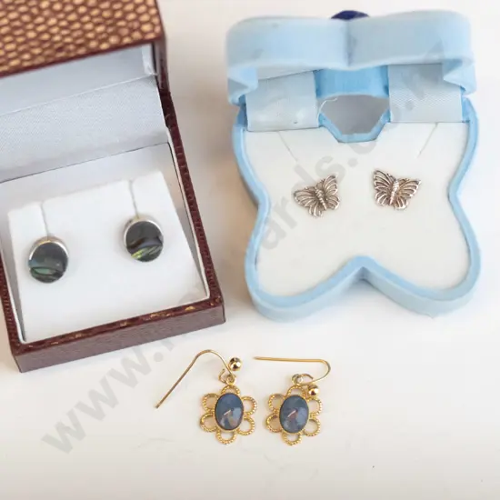 3 pairs of earrings