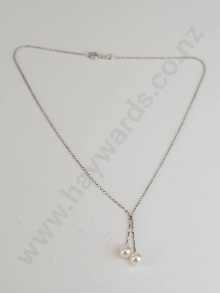 pearl necklace chain stamped 925 Image 1++