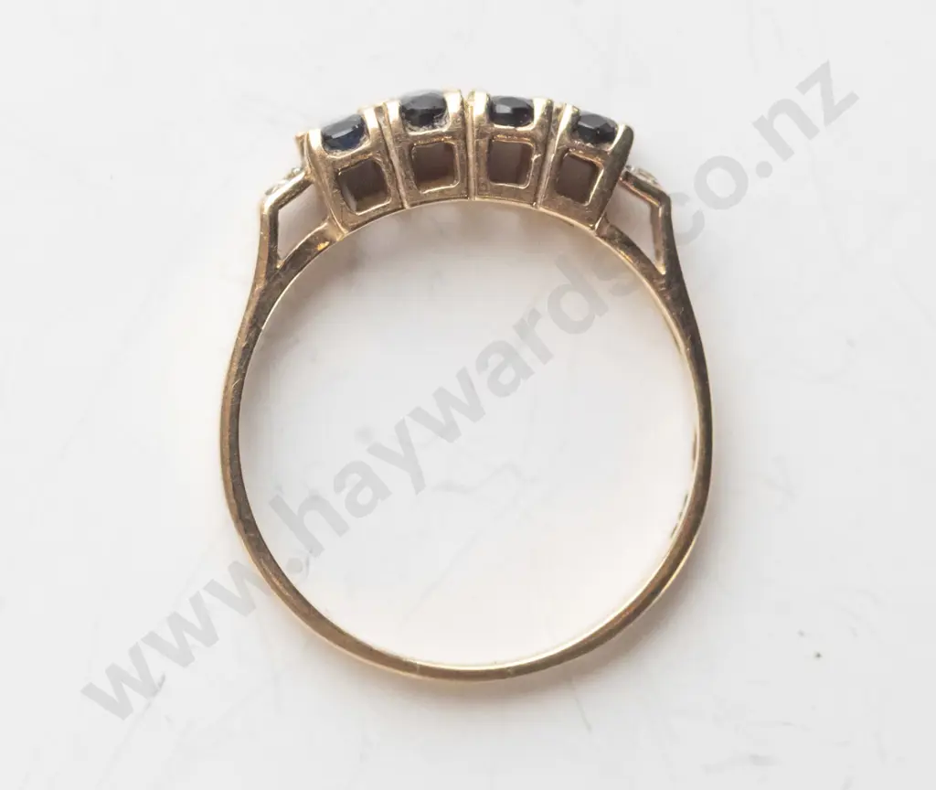 sapphire ring stamped 375 Image 1++