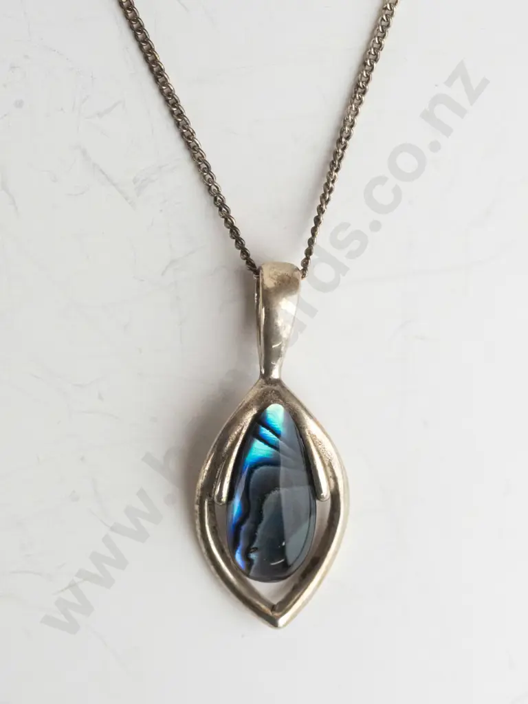 paua shell necklace no mark Image 1++