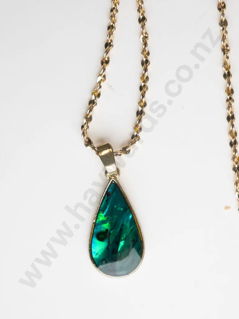 paua shell necklace no marks Image 1++