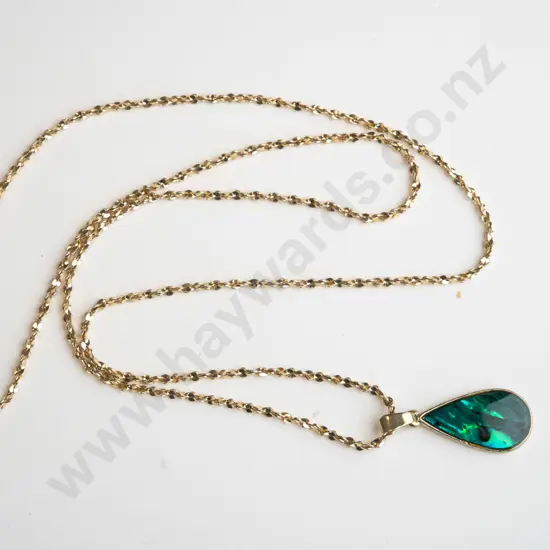 paua shell necklace no marks