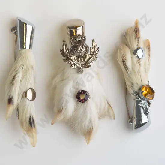 3 themed brooches
