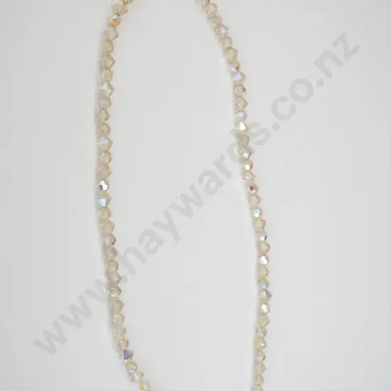 crystal single strand necklace