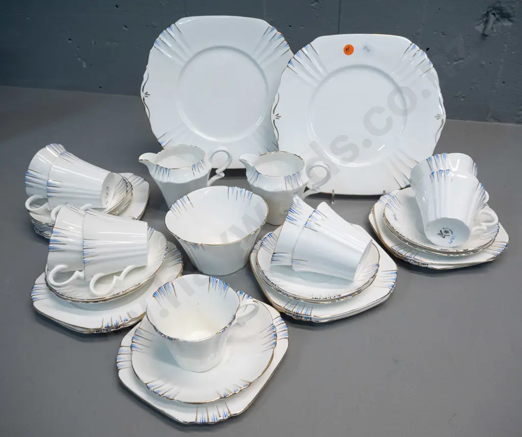 vintage Royal Albert tea ware - 9 trios, 2 cake plates, 2 jugs, sugar bowl etc. Image 1++