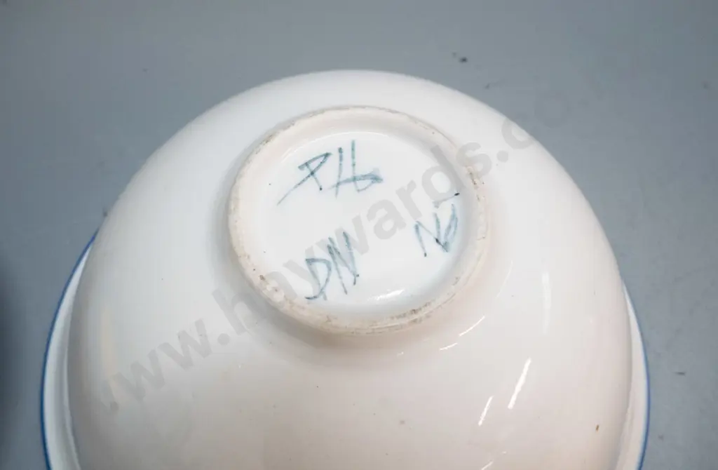 2 pieces studio pottery - Danny Moorwood shallow bowl and bowl marked PH DN NZ (Peter Henderson?) H-110 D-245 Image 1++