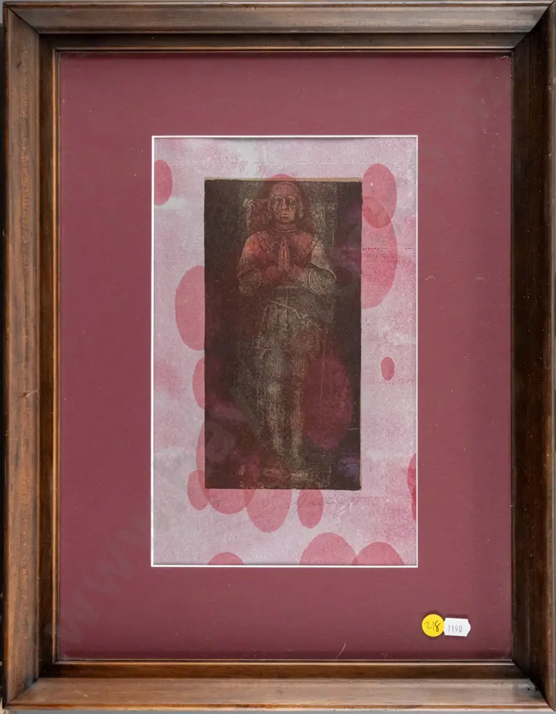 framed ltd edition print - medieval scene H-270 W-160 Image 1++