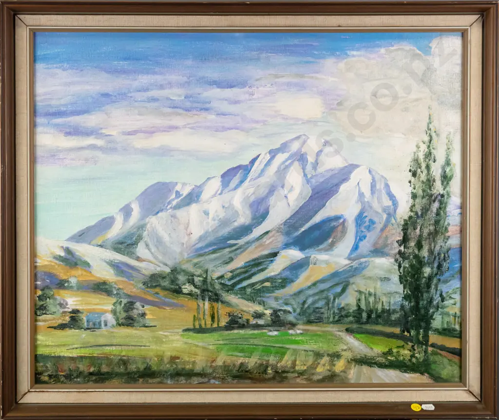 JT MacNeill 1979 - framed acrylic "Mount Peel" H-490 W-590 Image 1++